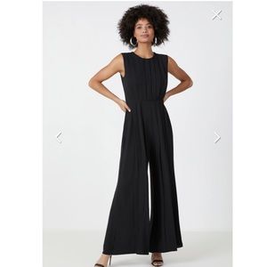 BCBGMaxazria Women’s Black Wide Leg Jumpsuit
